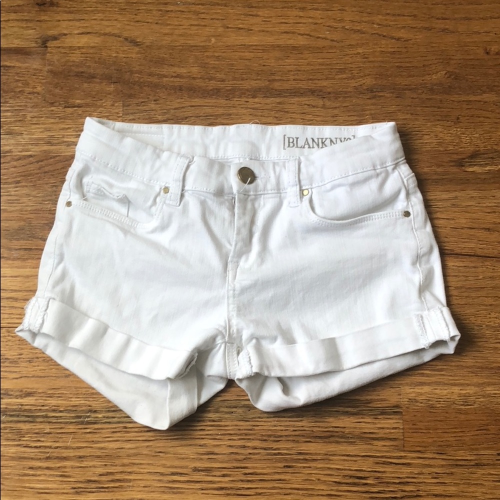 BlankNYC White Jean Shorts